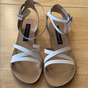 White sandals